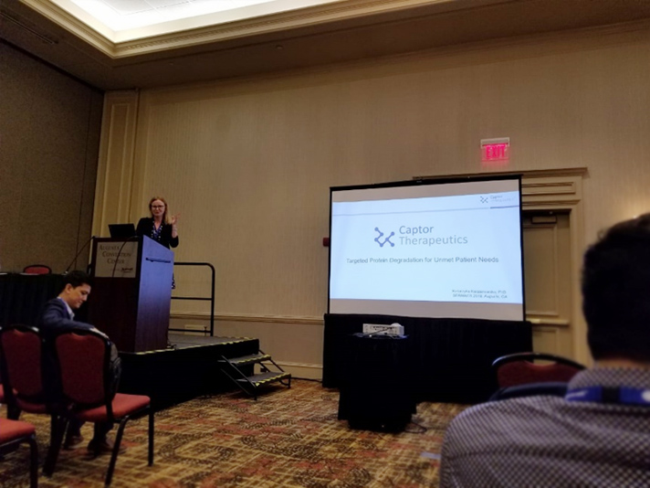 November 1st, the 70th Southeastern Regional Meeting of American Chemical Society (Augusta, GA). Katarzyna Kaczanowska PhD, the Head of Chemistry at Captor Therapeutics, gave a presentation about opportunities of TPD in the light of unmet patient needs.