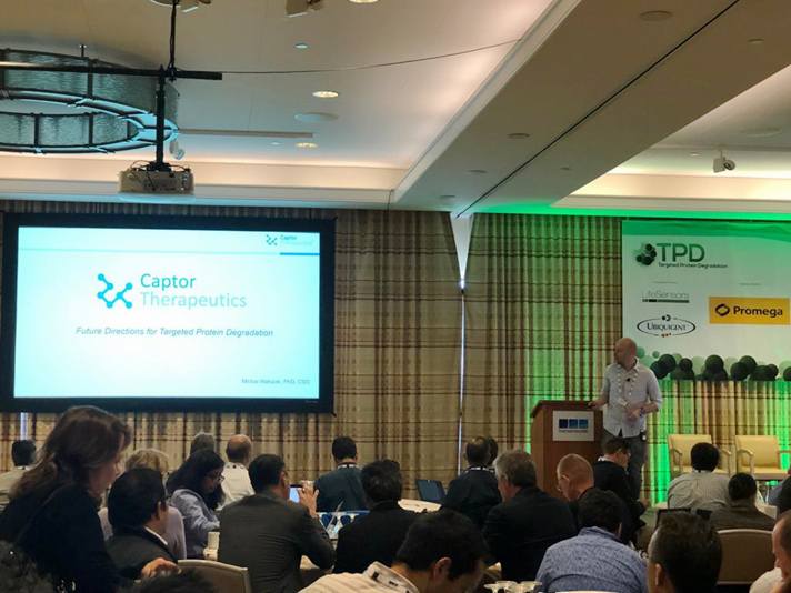 October 23-25, the Targeted Protein Degradation Summit 2018 (Boston, MA). Michał Walczak, CSO, gave a speech about future directions for targeted protein degradation and led the roundtable discussion about the rules of rational small molecule drug design. 